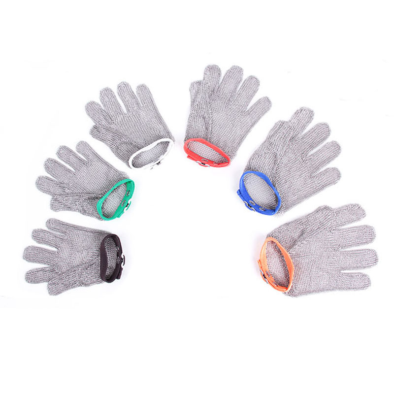 5 Fingers Stainless Steel Cut-resistant Chainmail Gloves - Image 11