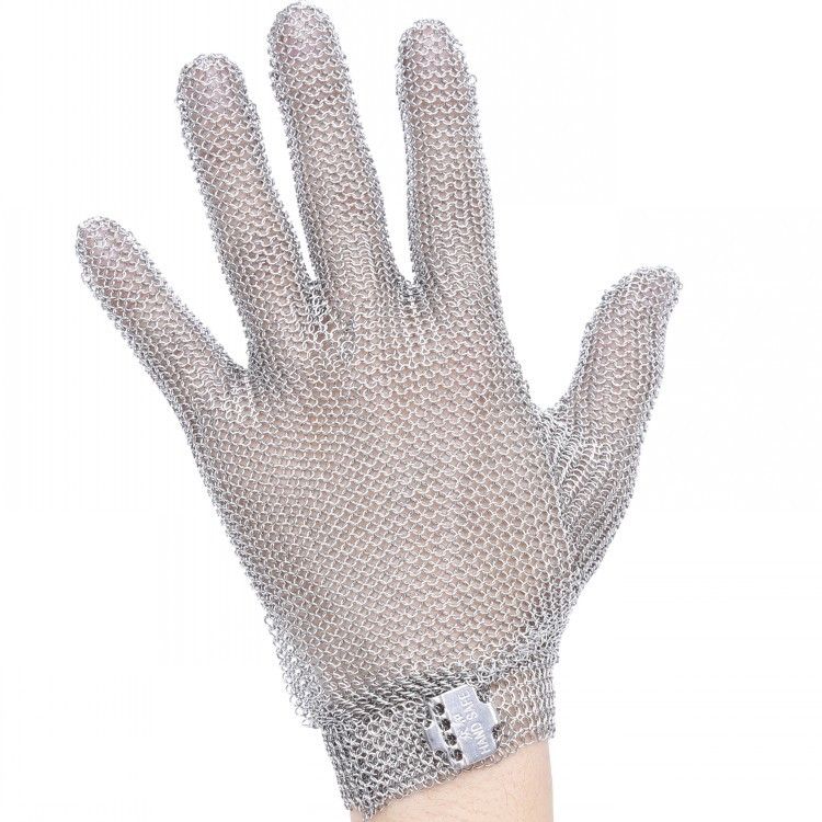 5 Fingers Stainless Steel Cut-resistant Chainmail Gloves - Image 2