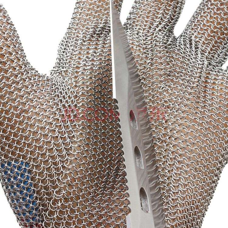 5 Fingers Stainless Steel Cut-resistant Chainmail Gloves - Image 3