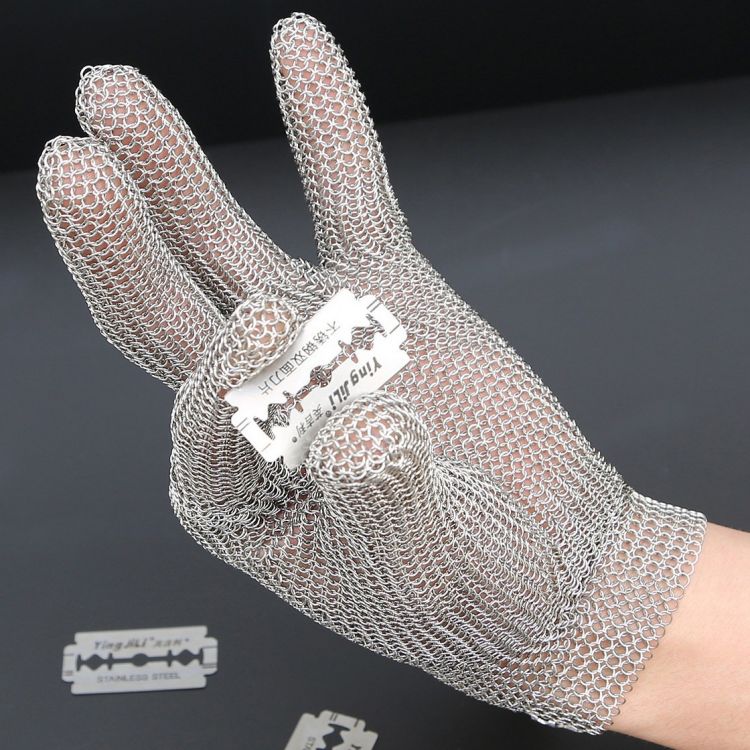 5 Fingers Stainless Steel Cut-resistant Chainmail Gloves - Image 6