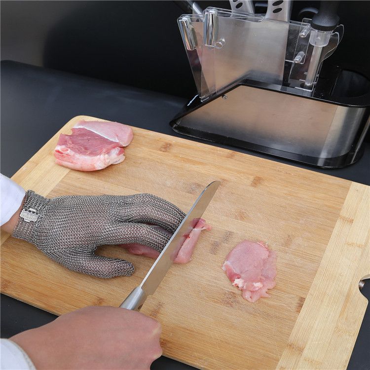 5 Fingers Stainless Steel Cut-resistant Chainmail Gloves - Image 8